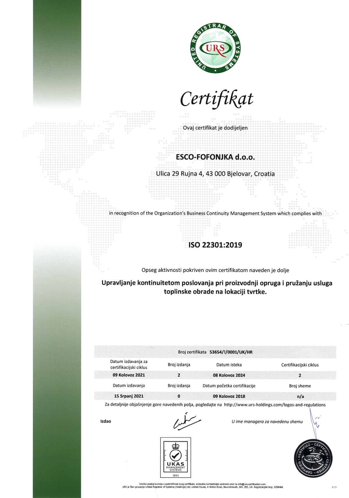ISO 22301 HRV