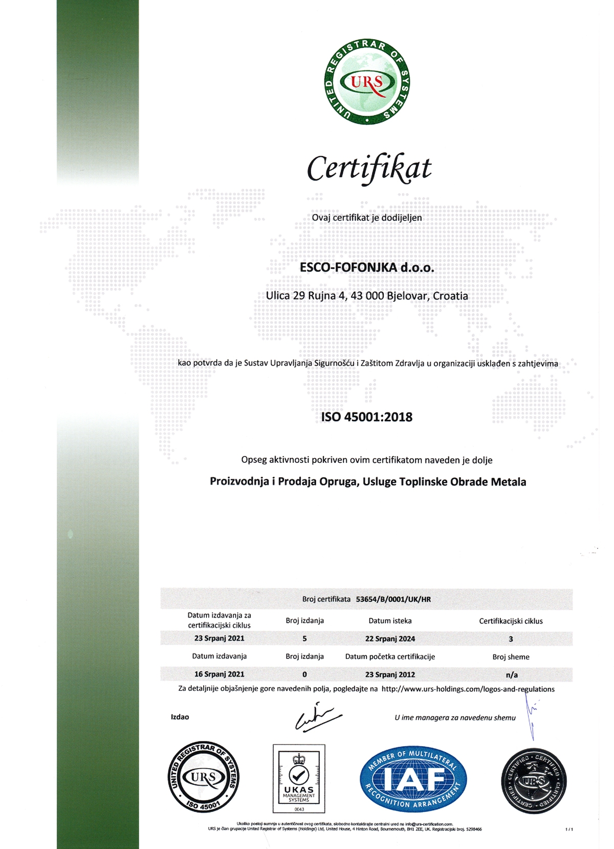 ISO 45001 HRV